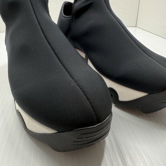 iRi Black Red Neoprene Sneakers Low Top Shoes NIB Designer Women's 8 Waterproof - Picture 5 of 11